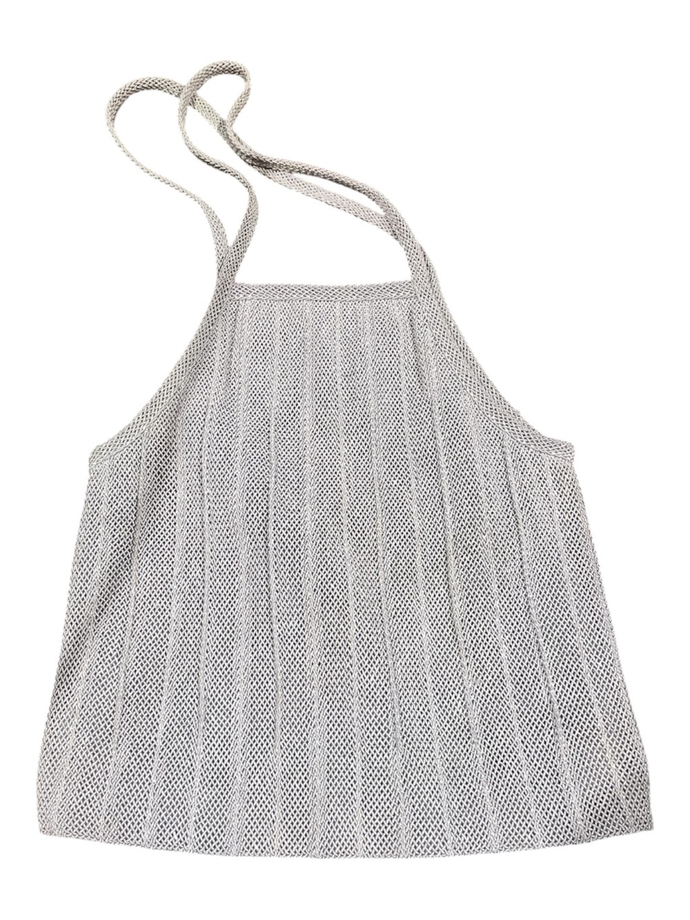 VTG 90s Donna Karan Signature Woven Mesh Tote Bag Made In USA Fully Lined
